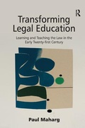 Cover: Transforming Legal Education - Routledge