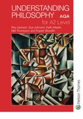 Cover: Understanding Philosophy for A2 Level AQA - Nelson Thornes Ltd