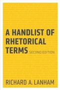 Cover: A Handlist of Rhetorical Terms - University of California Press