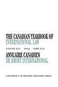 Cover: The Canadian Yearbook of International Law, Vol. 42, 2004 - University of British Columbia Press