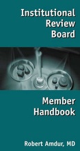 Cover: Institutional Review Board Member Handbook - Jones and Bartlett Publishers, Inc