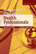 Cover: Management Principles for Health Professionals - Jones and Bartlett Publishers, Inc