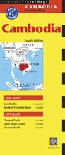 Cover: Cambodia Travel Map Fourth Edition - Periplus Editions