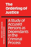 Cover: The Ordering of Justice - University of Toronto Press