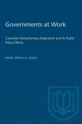 Cover: Governments at Work - University of Toronto Press