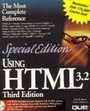Cover: Using HTML Version 3.2 - Que