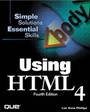 Cover: Using HTML 4.0 - Que