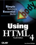 Cover: Using HTML 4.0 - Que
