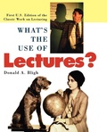Cover: What's the Use of Lectures? - Jossey-Bass