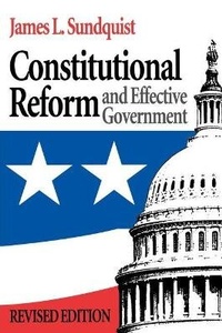 Enlarge image Cover: Constitutional Reform and Effective Government - Brookings Institution