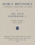 Cover: The Eton Choirbook I - Stainer & Bell Ltd