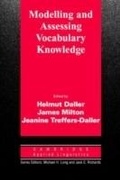Cover: Modelling and Assessing Vocabulary Knowledge - Cambridge University Press