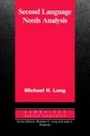 Cover: Second Language Needs Analysis - Cambridge University Press