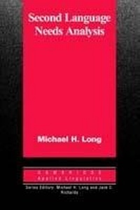 Enlarge image Cover: Second Language Needs Analysis - Cambridge University Press