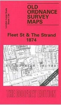 Abbildung von: Fleet Street and the Strand 1874 - Alan Godfrey Maps