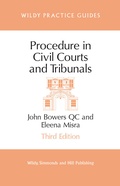 Cover: Procedure in Civil Courts and Tribunals - Wildy, Simmonds and Hill Publishing
