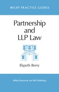 Cover: Partnership and LLP Law - Wildy, Simmonds and Hill Publishing