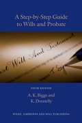Cover: A Step-by-Step Guide to Wills and Probate - Wildy, Simmonds and Hill Publishing