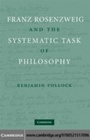 Cover: Franz Rosenzweig and the Systematic Task of Philosophy - Cambridge University Press