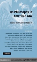 Cover: On Philosophy in American Law - Cambridge University Press