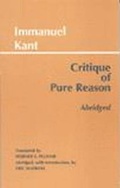 Cover: Critique of Pure Reason, Abridged - Hackett Publishing Co, Inc