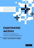 Cover: Experimental Auctions - Cambridge University Press