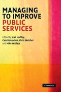 Cover: Managing to Improve Public Services - Cambridge University Press