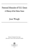 Cover: Personal Memoirs of U.S. Grant - Marquette University Press