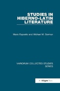 Cover: Studies in Hiberno-Latin Literature - Ashgate Publishing Limited