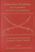Cover: Deformation, Processing and Properties of Structural Materials - The Minerals, Metals & Materials Society