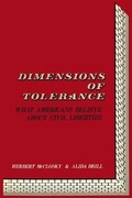 Cover: Dimensions of Tolerance - Russell Sage Foundation