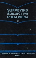 Cover: Surveying Subjective Phenomena: v.6 - Russell Sage Foundation