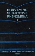 Cover: Surveying Subjective Phenomena: v.2 - Russell Sage Foundation