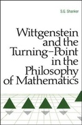 Cover: Wittgenstein and the Turning Point in the Philosophy of Mathematics - State University of New York Press