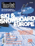 Cover: "Time Out" Skiing and Snowboarding in Europe - Time Out Publications Ltd