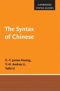 Cover: The Syntax of Chinese - Cambridge University Press