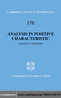 Cover: Analysis in Positive Characteristic - Cambridge University Press