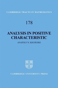Enlarge image Cover: Analysis in Positive Characteristic - Cambridge University Press