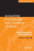 Cover: Accounting Principles for Non-Executive Directors - Cambridge University Press