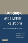 Cover: Language and Human Relations - Cambridge University Press