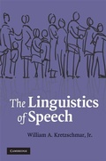 Cover: The Linguistics of Speech - Cambridge University Press