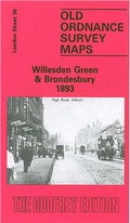 Cover: Willesden Green and Brondesbury 1893 - Alan Godfrey Maps