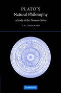 Cover: Plato's Natural Philosophy - Cambridge University Press