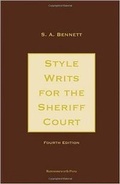 Cover: Style Writs for the Sheriff Court - Bloomsbury Professional