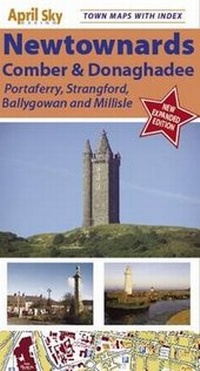 Abbildung von: Newtownards and Comber Northern Ireland Town Map - April Sky Design
