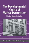 Cover: The Developmental Course of Marital Dysfunction - Cambridge University Press