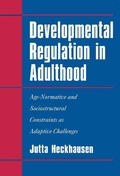 Cover: Developmental Regulation in Adulthood - Cambridge University Press