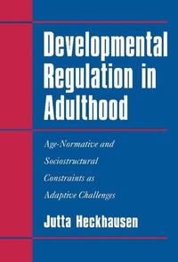 Enlarge image Cover: Developmental Regulation in Adulthood - Cambridge University Press
