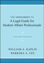 Cover: The Supplement to A Legal Guide for Student Affairs Professionals - Jossey-Bass