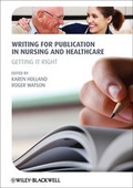 Cover: Writing for Publication in Nursing and Healthcare - Wiley-Blackwell